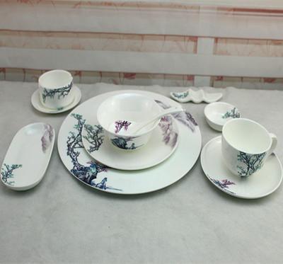 唐山博纳骨质瓷生产销售陶瓷餐具酒店用瓷套装系列可定制